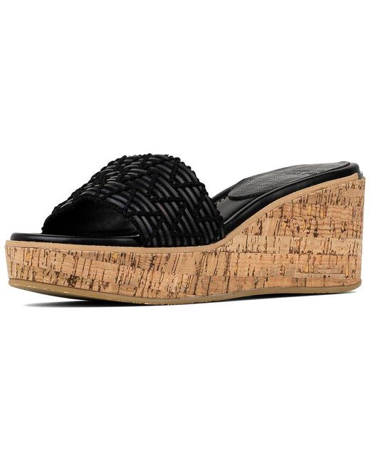 Donald J Pliner Black Allea Leather Sandal