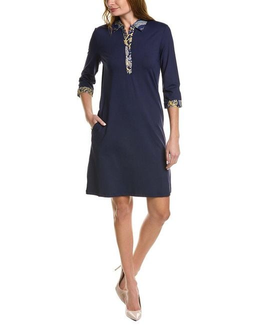 J.McLaughlin Elena Catalina Cloth Dress in Blue Lyst