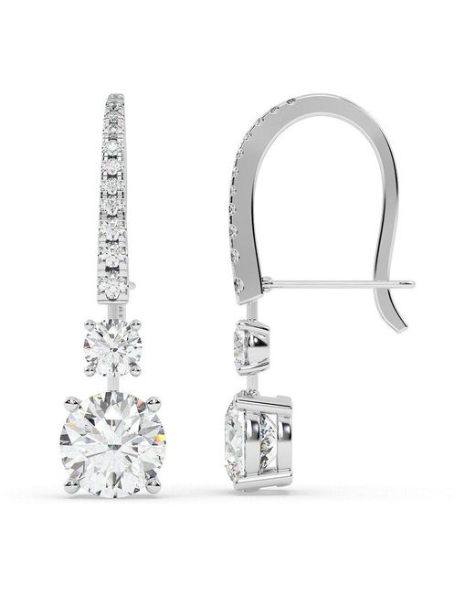 Lab Grown Diamonds White 14K 7.75 Ct. Tw. Lab-Grown Diamond Earrings