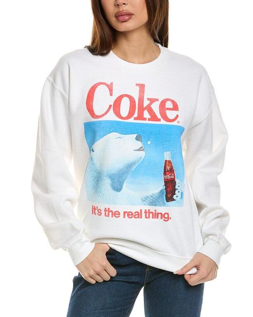 Junk Food Blue Coke Polar Bear Sweatshirt