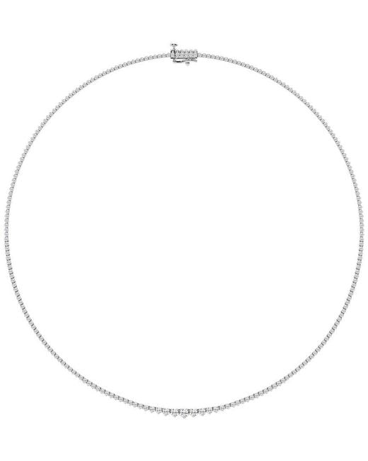 Lab Grown Diamonds White 14K 4.00 Ct. Tw. Lab-Grown Diamond Riviera Necklace