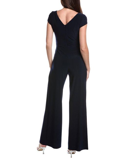Joseph Ribkoff Blue Tie Front Jumpsuit