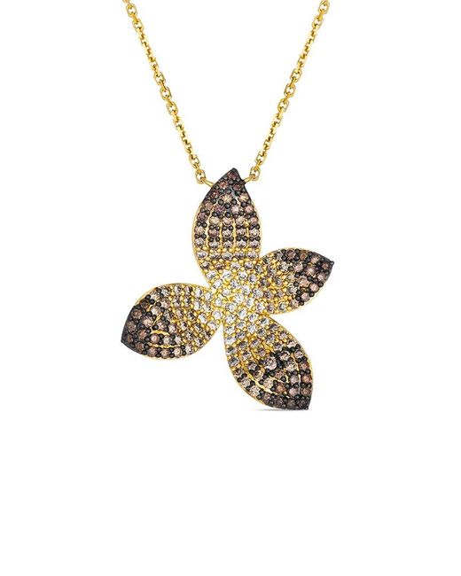 Le Vian Metallic Chocolate Ombre 14K 1.14 Ct. Tw. Diamond Adjustable Necklace