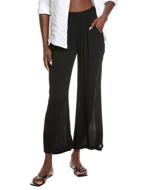 Elan Black Smocked Pant