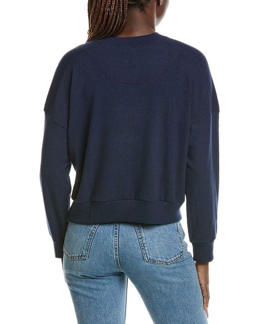 Michael Stars Blue Marty Crewneck Pullover