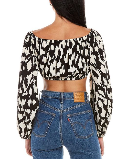 Traffic People Gray Sofia Crop Top