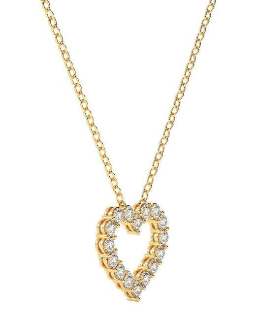 Lab Grown Diamonds Metallic 14K 1.00 Ct. Tw. Lab-Grown Diamond Necklace