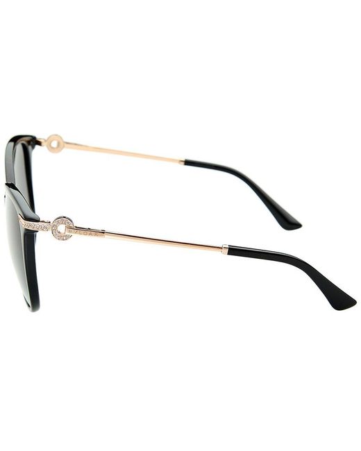 BVLGARI Brown 8201B 55Mm Polarized Sunglasses