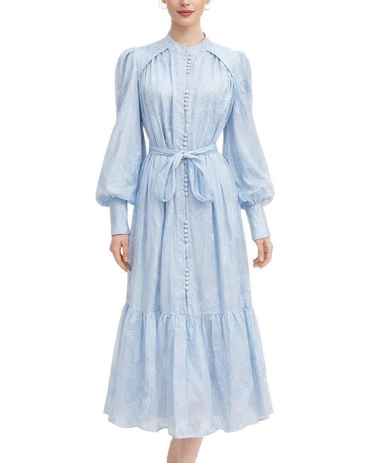 Emma way Blue Midi Dress
