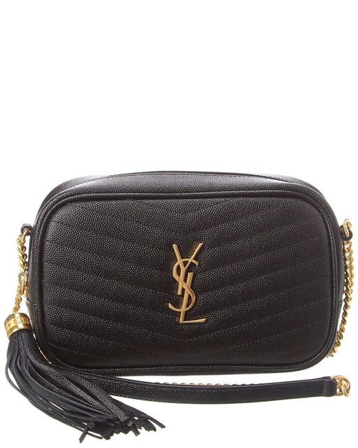 Saint Laurent Lou Mini Quilted Leather Crossbody in Black Lyst UK