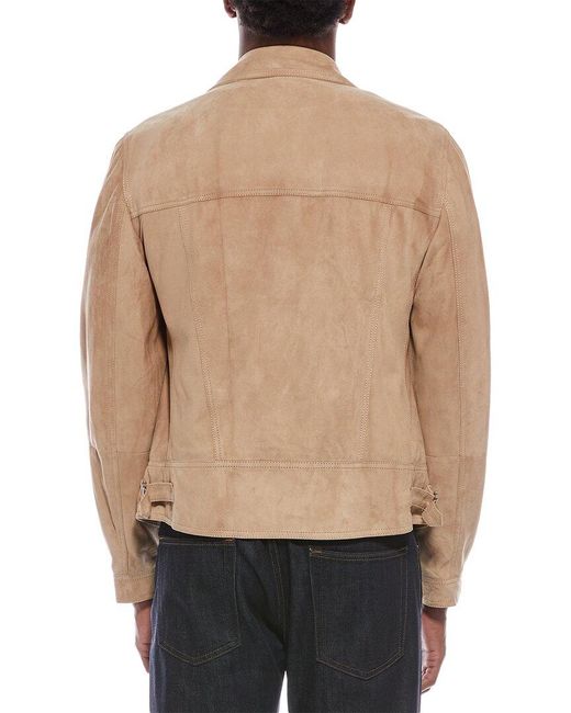 Brunello Cucinelli Natural Leather Jacket for men