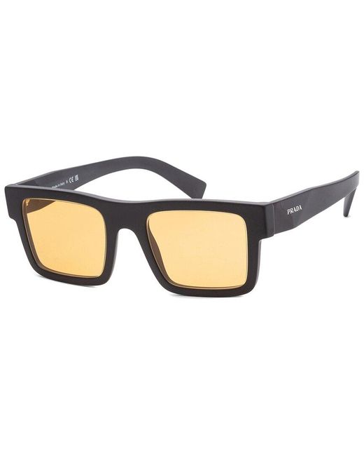 Prada Black Pr19ws 52mm Sunglasses for men