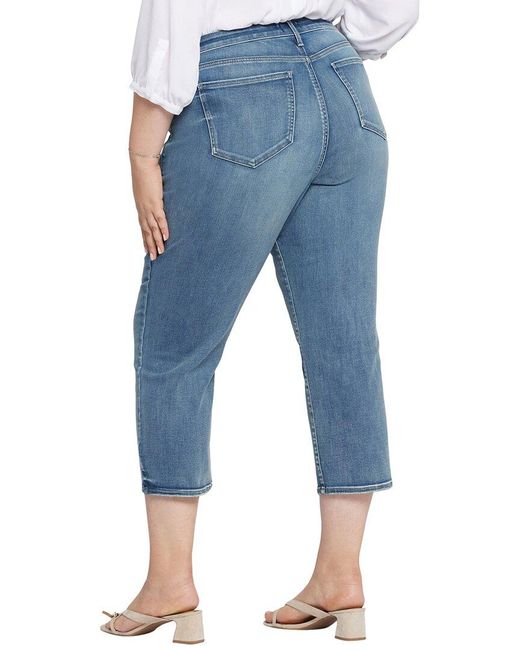 NYDJ Blue Plus Piper Romance Relaxed Crop Jean