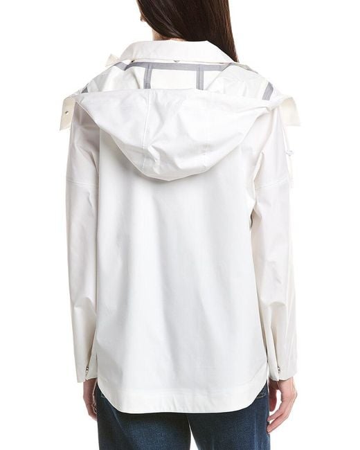 Max Mara White Preston Raincoat