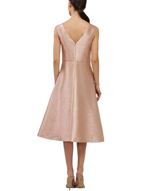 Kay Unger Pink Lillian Midi Dress