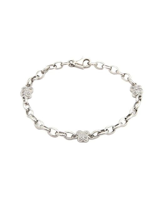 Diamond Select Cuts Metallic 0.08 Ct. Tw. Diamond Bracelet
