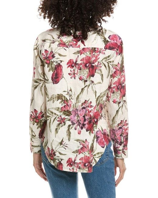 Tommy Bahama Red Orchid Isle Relaxed Linen Shirt