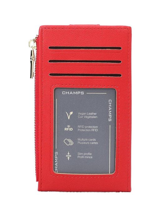 CHAMPS Red Iconic Card Holder