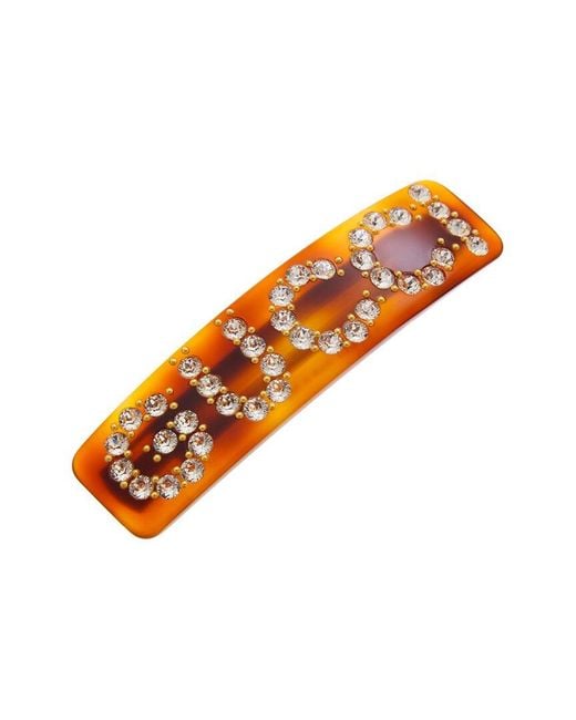 Gucci Orange Gg Hair Clip