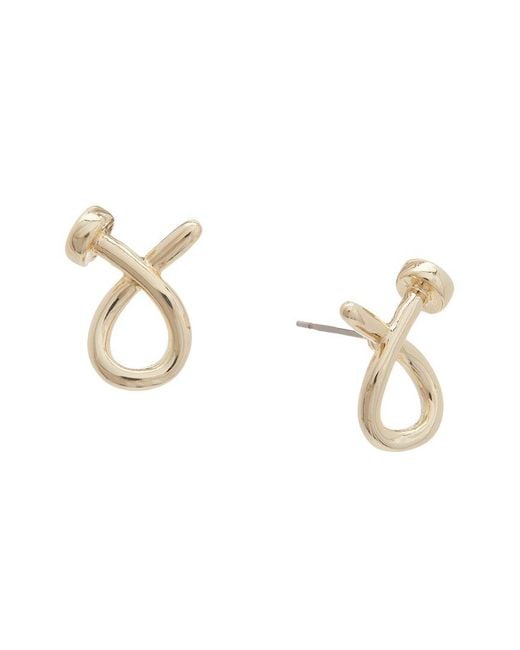 Juvell Metallic 18K Plated Nail Earrings