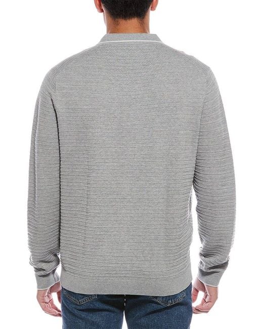Tommy Bahama Gray Coolside Harbor Polo Sweater for men