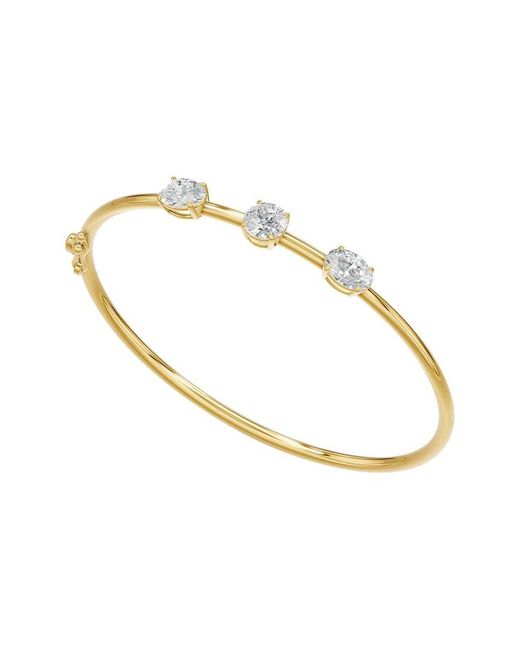 Lab Grown Diamonds Metallic 14K 3.00 Ct. Tw. Lab-Grown Diamond Bracelet
