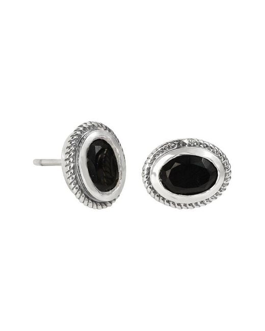 TIRAMISU Silver 1.40 Ct. Tw. Black Onyx Earrings