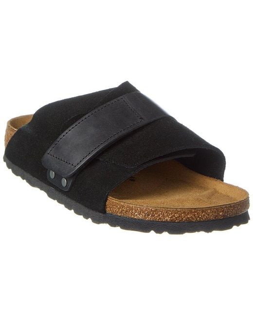 Birkenstock Black Kyoto Narrow Fit Suede Sandal