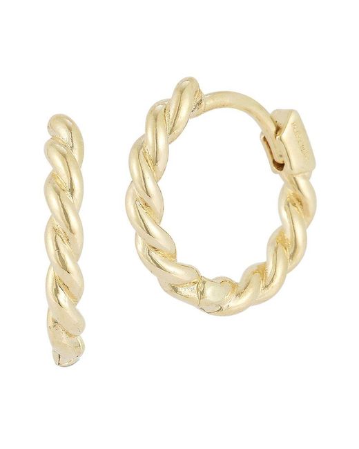 Ember Fine Jewelry Metallic 14k Twist Huggie Earrings