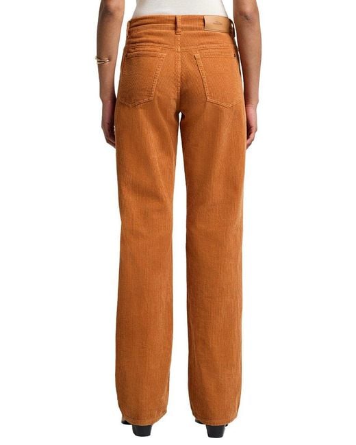 7 For All Mankind Orange Honey Mustard Tess Trouser Jean