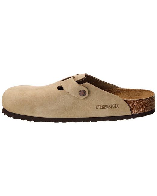 Birkenstock White Boston Oiled Leather