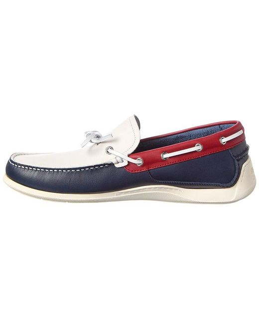 Ferragamo Blue Leather Loafer for men