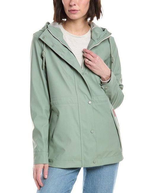 Hunter Green Short Rain Coat