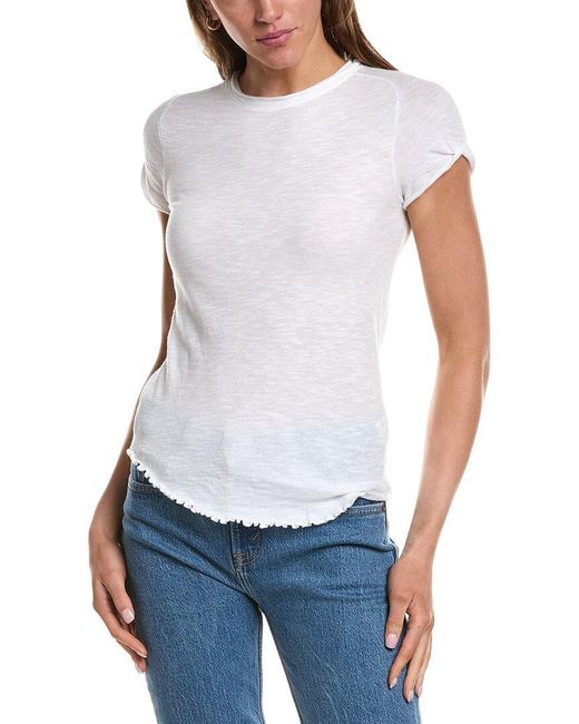 Free People White Be My Baby T-Shirt