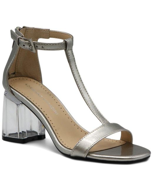 Adrienne Vittadini Metallic Avaston Patent Sandal