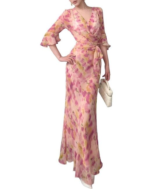 BURRYCO Pink Maxi Dress