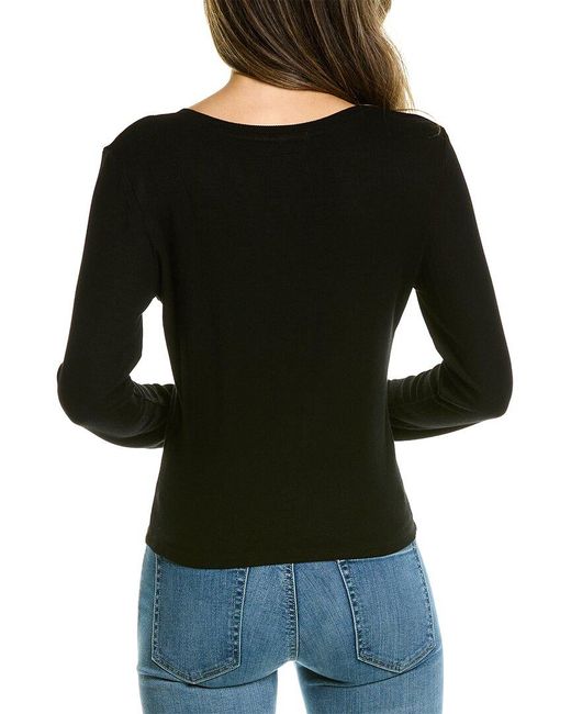 Michael Stars Black Tayshia Crop Top