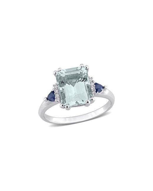 Rina Limor Blue 14k 3.19 Ct. Tw. Diamond & Gemstone Ring