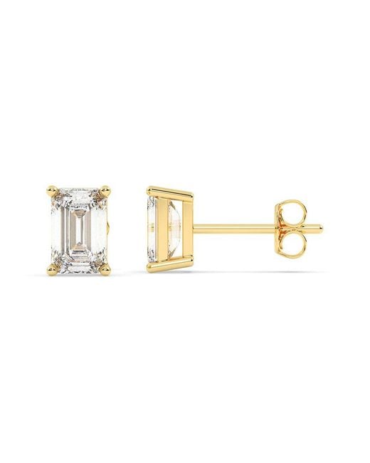 Lab Grown Diamonds Metallic 14K 5.00 Ct. Tw. Lab-Grown Diamond Earrings