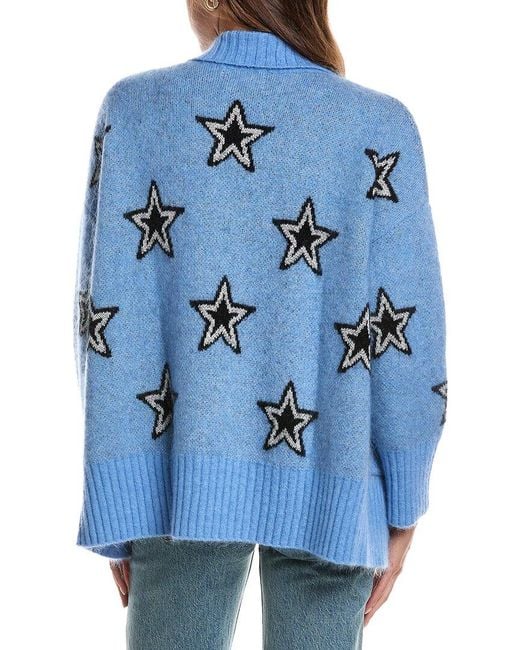 Electric and Rose Blue Shay Star Mohair & Wool-Blend Cardigan