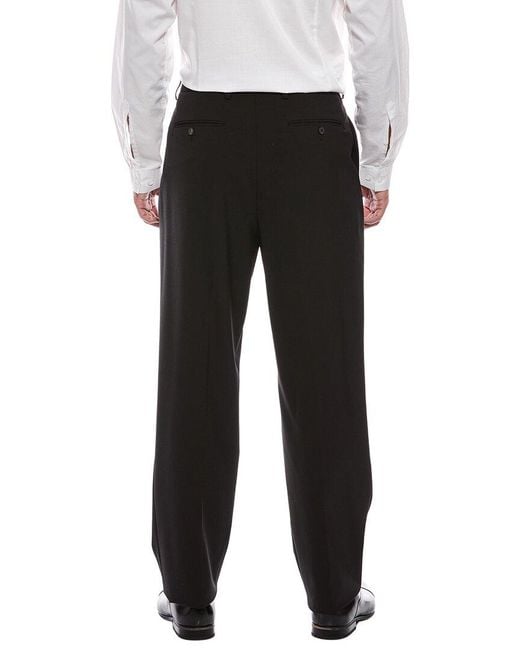 Valentino Black Wool-Blend Pant for men