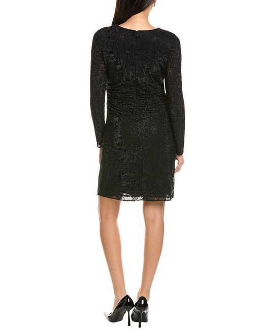 Kobi Halperin Black Sloane Rhinestone Mini Dress