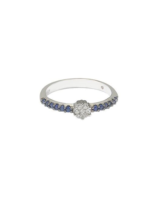 Suzy Levian White Silver Cz Stackable Ring