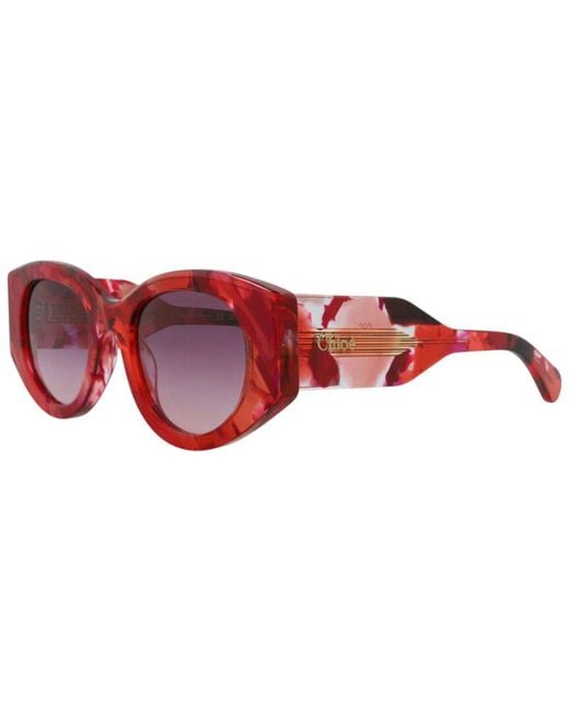 Chloé Red 58Mm Sunglasses