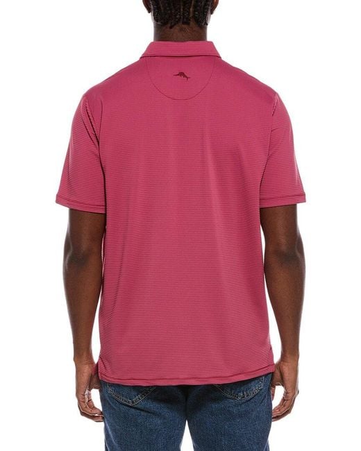 Tommy Bahama Red Costa Wave Polo Shirt for men