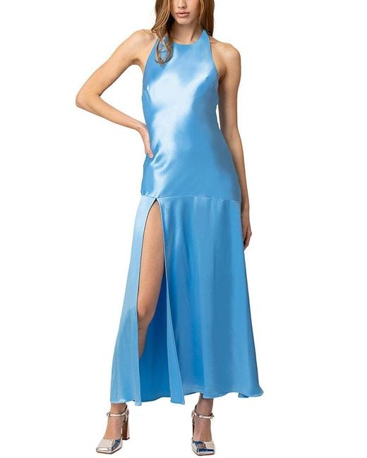 Line & Dot Blue Alessia Maxi Dress