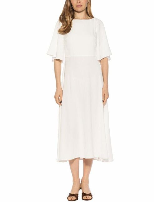 Alexia Admor White Milos A-Line Dress