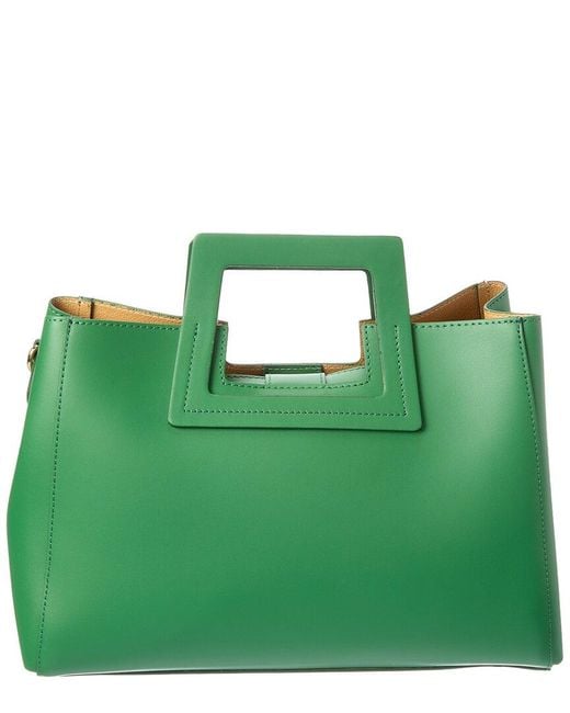 Isabella Rossetti Green Yara27 Leather Tote