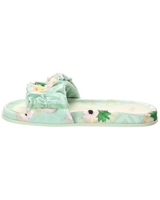 Fendi Green Feel Flat Sandal