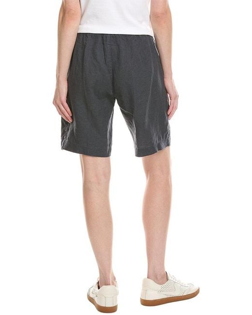 James Perse Gray Linen Bermuda Short